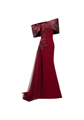 Gaby Charbachy floral off-shoulder maxi dress - Red