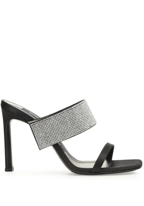 Sergio Rossi Paris 95mm silk mules - Black