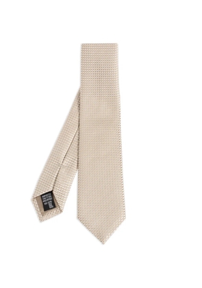 Emporio Armani patterned-jacquard tie - Neutrals