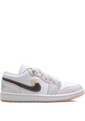Nike Jordan 1 Low 'White/White/Light Soft Pink/Ironstone' sneakers