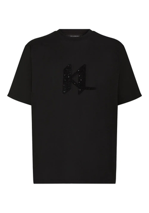 Karl Lagerfeld sequin-embellished T-shirt - Black