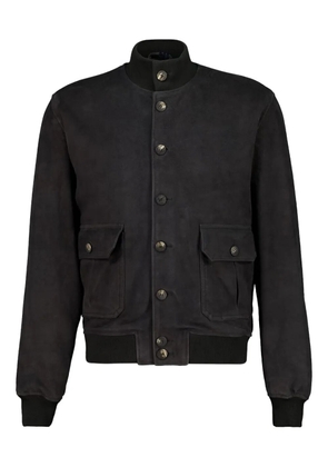 Frescobol Carioca Vincente suede bomber jacket - Grey