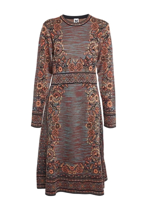 Missoni Pre-Owned floral-embroidered dress - Orange