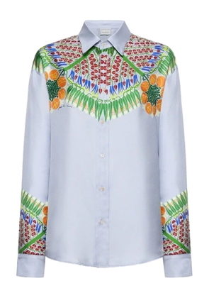 Pierre-Louis Mascia long-sleeve shirt - Blue