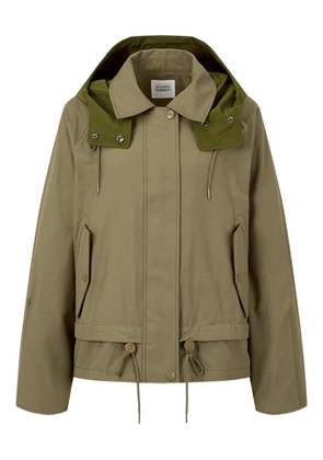 TOMBOY layered hooded jacket - Green