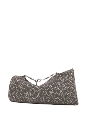 Gemy Maalouf crystal-embellished clutch bag - Grey