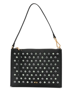 Nº21 stud-embellished shoulder bag - Black