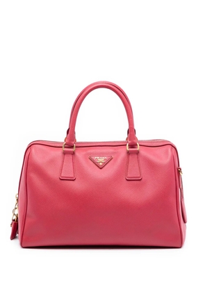 Prada Pre-Owned 2010-2025 Saffiano Lux Convertible Bowler Bag satchel - Pink