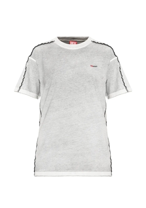 Diesel T-IMY logo-embroidered T-shirt - Grey