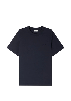 SANDRO logo-patch T-shirt - Blue