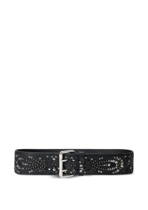 Ralph Lauren Collection studded-details wide belt - Black