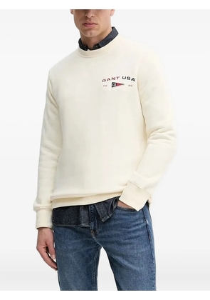 Gant embroidered logo sweatshirt - Neutrals