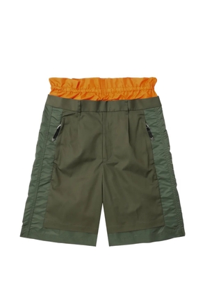 Toga panelled shorts - Green