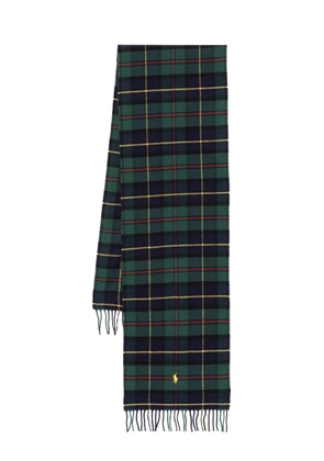 Polo Ralph Lauren tartan-pattern scarf - Blue