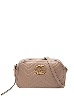 Gucci Pre-Owned 2016-2025 Small GG Marmont Matelasse Leather crossbody bag - Brown