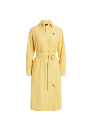Polo Ralph Lauren belted midi shirt dress - Yellow