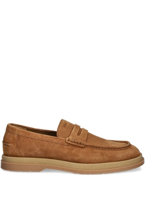 HUGO suede loafers - Brown