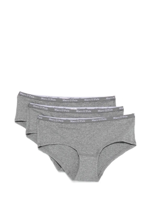 Marc O'Polo logo-detail briefs (set of three) - Grey