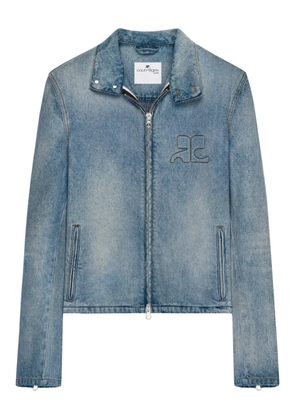 Courrèges City Shadow logo jacket - Blue