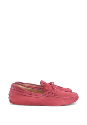 Tod's Vintage Gommino suede loafers - Red