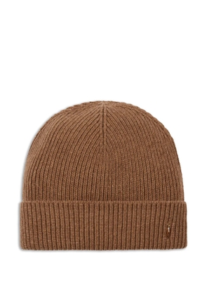 Polo Ralph Lauren signature-cuff beanie hat - Brown