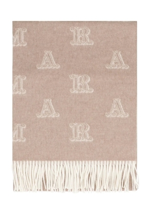 Max Mara jacquard frayed scarf - Neutrals