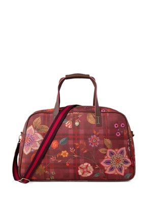 PIP STUDIO floral checked tote bag - Red
