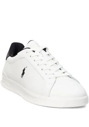 Polo Ralph Lauren leather logo low-top sneakers - White