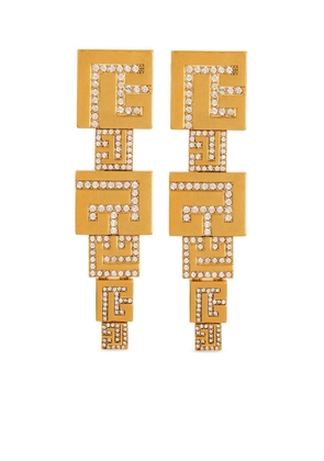Balmain PB-logo pendant earrings - Gold