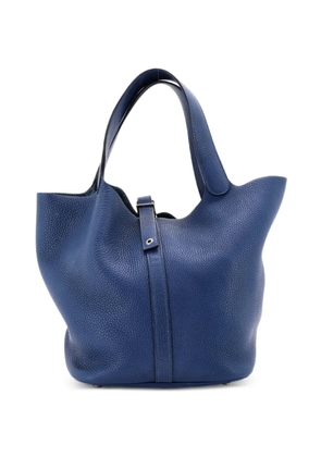 Hermès Pre-Owned Picotin Bag Clemence GM bucket bag - Blue