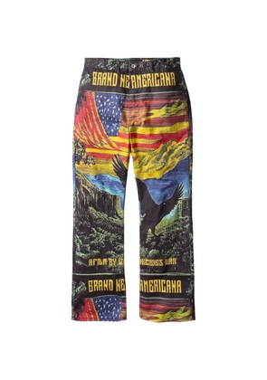 Who Decides War Film graphic trousers - Black