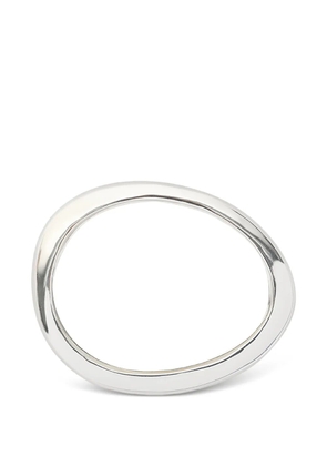 Dinosaur Designs Rock Wishbone thin bangle bracelet - Silver