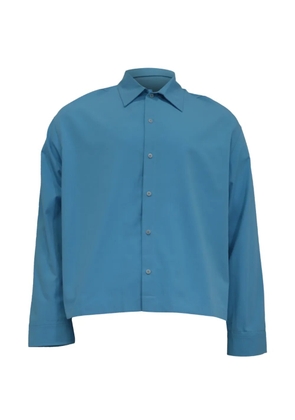 Jacquemus Pre-Owned La Casa button-down cropped shirt - Blue