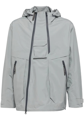 Spoonyard concealed hood long-sleeves windbreaker - Grey