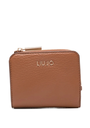 LIU JO zip leather wallet - Brown