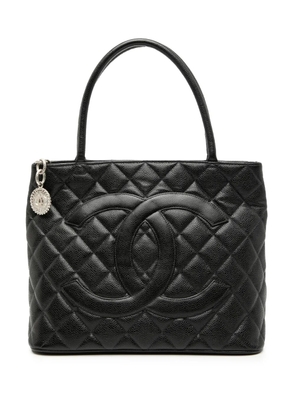 CHANEL Pre-Owned 2000-2002 Caviar Medallion tote bag - Black