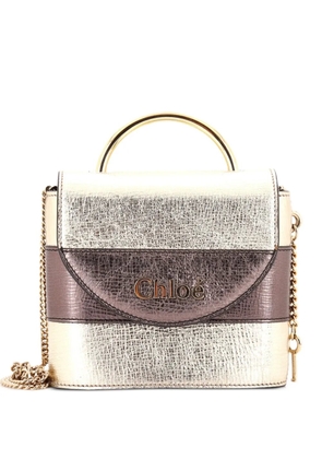 Chloé Pre-Owned Aby Lock Bag Leather Small crossbody bag - Gold