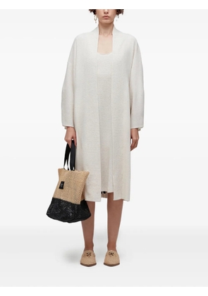 Osklen stripe-detail coat - White