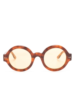 Retrosuperfuture Nakagin Tower Blonde round-frame sunglasses - Brown