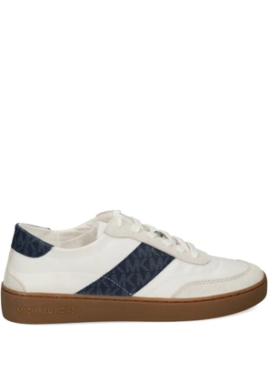 Michael Kors Kaycee monogram stripe sneakers - White