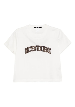Ksubi logo-embroidered T-shirt - White