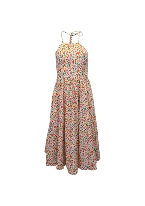 Caroline Constas Gretta printed midi dress - White