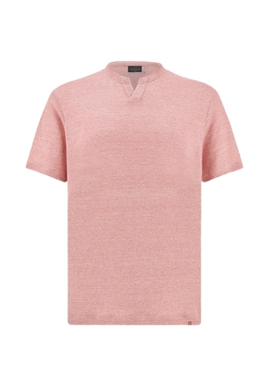 Paul & Shark open-collar jersey T-shirt - Pink