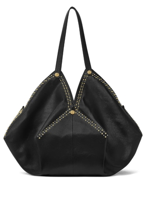 Versace large Protea leather shoulder bag - Black
