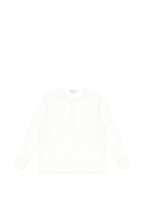 Studio Nicholson long-sleeve henley T-shirt - White