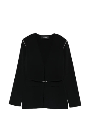 Karl Lagerfeld transformer V-neck cardigan - Black