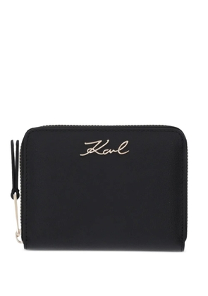 Karl Lagerfeld logo zip wallet - Black