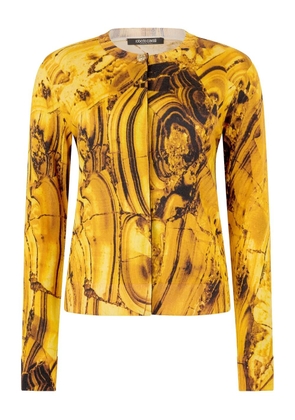 Roberto Cavalli printed button cardigan - Yellow