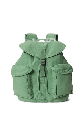 Polo Ralph Lauren Flap-top canvas backpack - Green