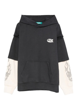 BARROW logo-print hoodie - Grey